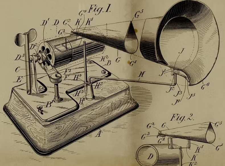 Thomas Edison obtem a patente do fonógrafo