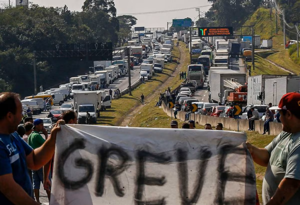 Início da greve dos caminhoneiros em 2018