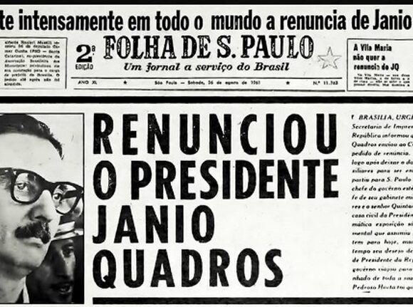 Renúncia presidente Jânio Quadros